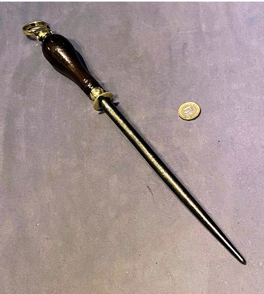 Mahogany Handled Butchers Steel — view 2