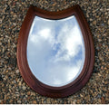 Mahogany Horseshoe Wall Mirror — Mahogany, late 19th century