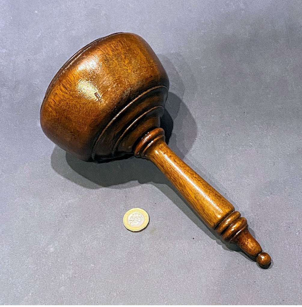 Mahogany Masonic Gavel — Mahogany, late 19th century