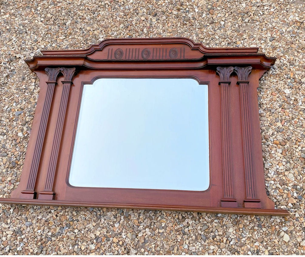 Mahogany Overmantel — Mahogany, circa 1880