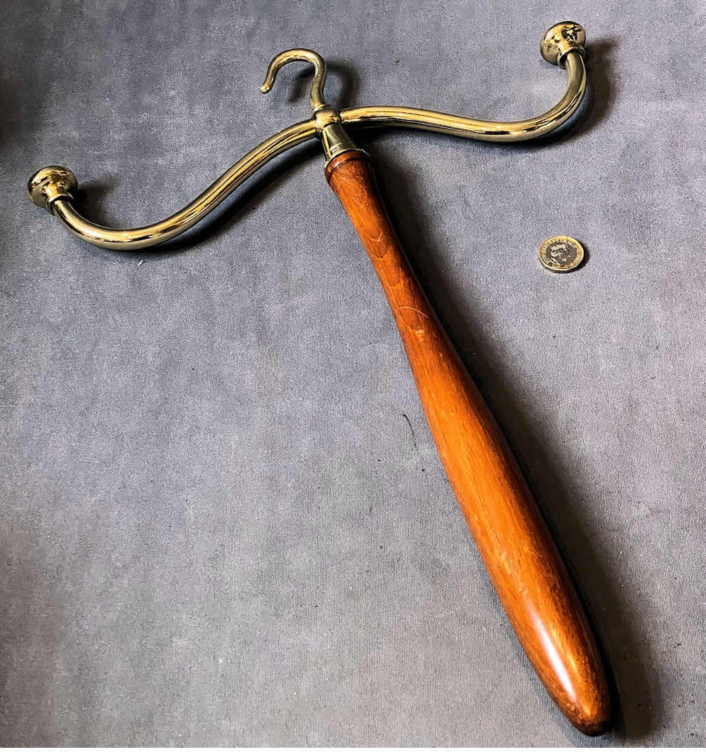 Mahogany Wardrobe Hanger, 2 matching available — Mahogany, late 19th century