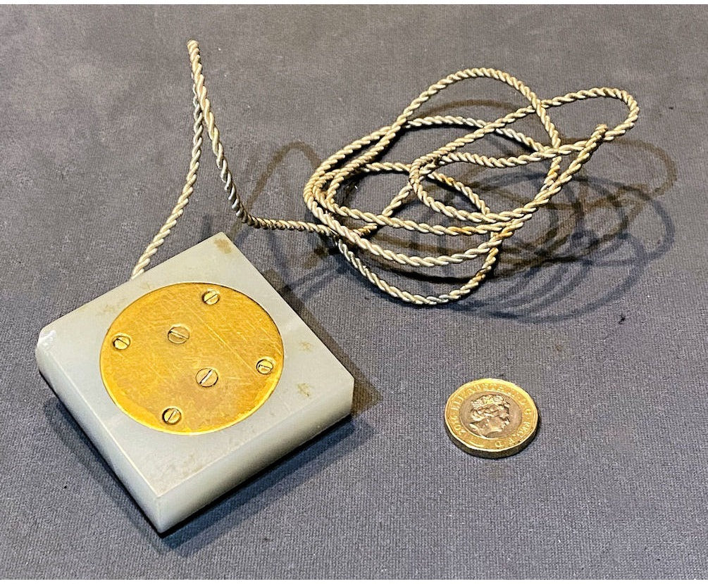 Marble & Lapis Lazuli Interior Electric Bell Press — view 2