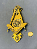 Masonic Brass Door Knocker — Brass, 1920's