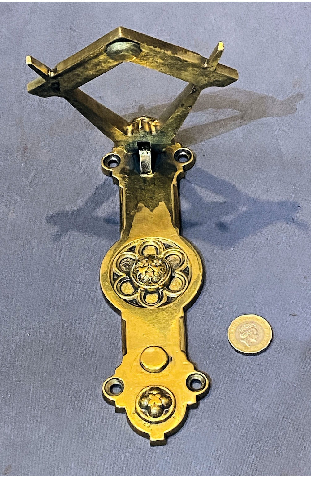 Masonic Brass Door Knocker — view 2