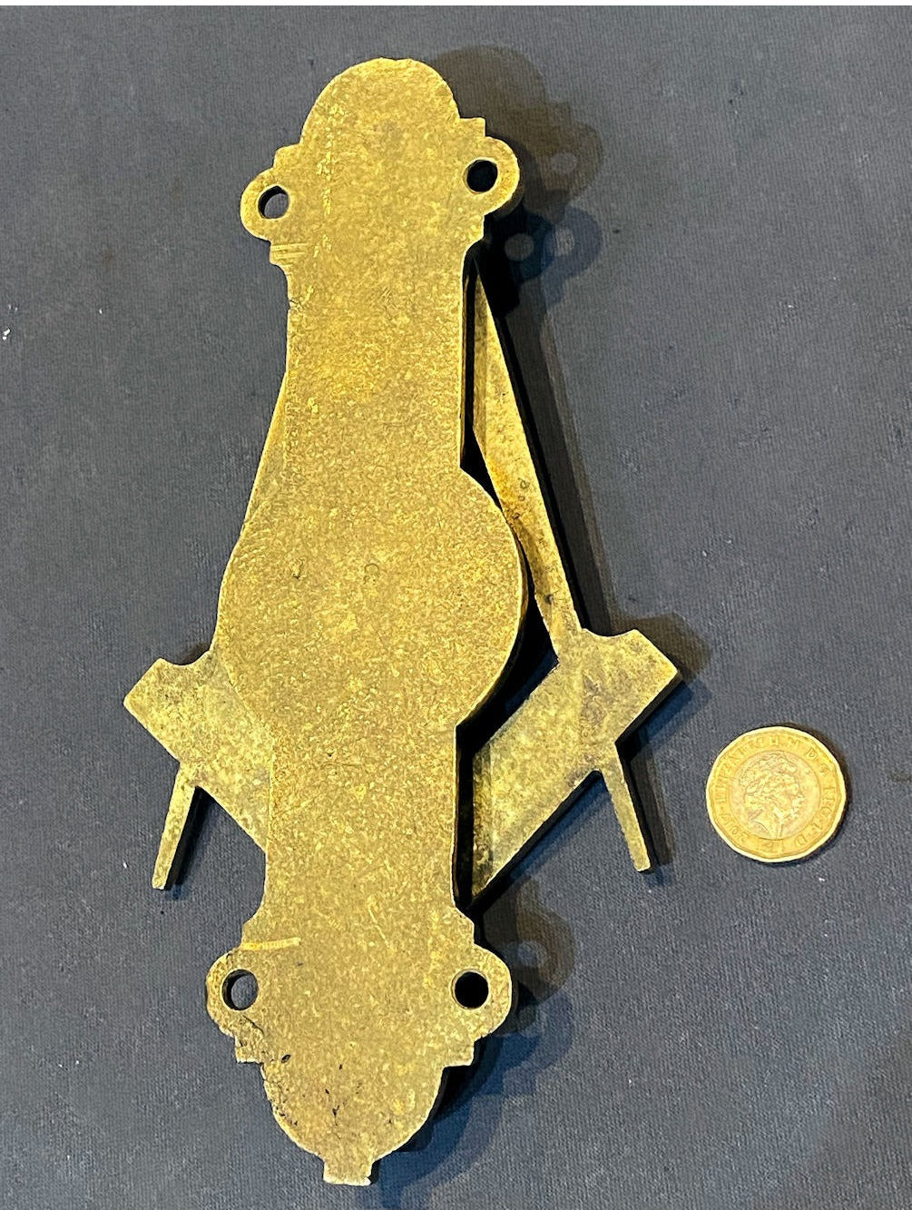 Masonic Brass Door Knocker — view 3