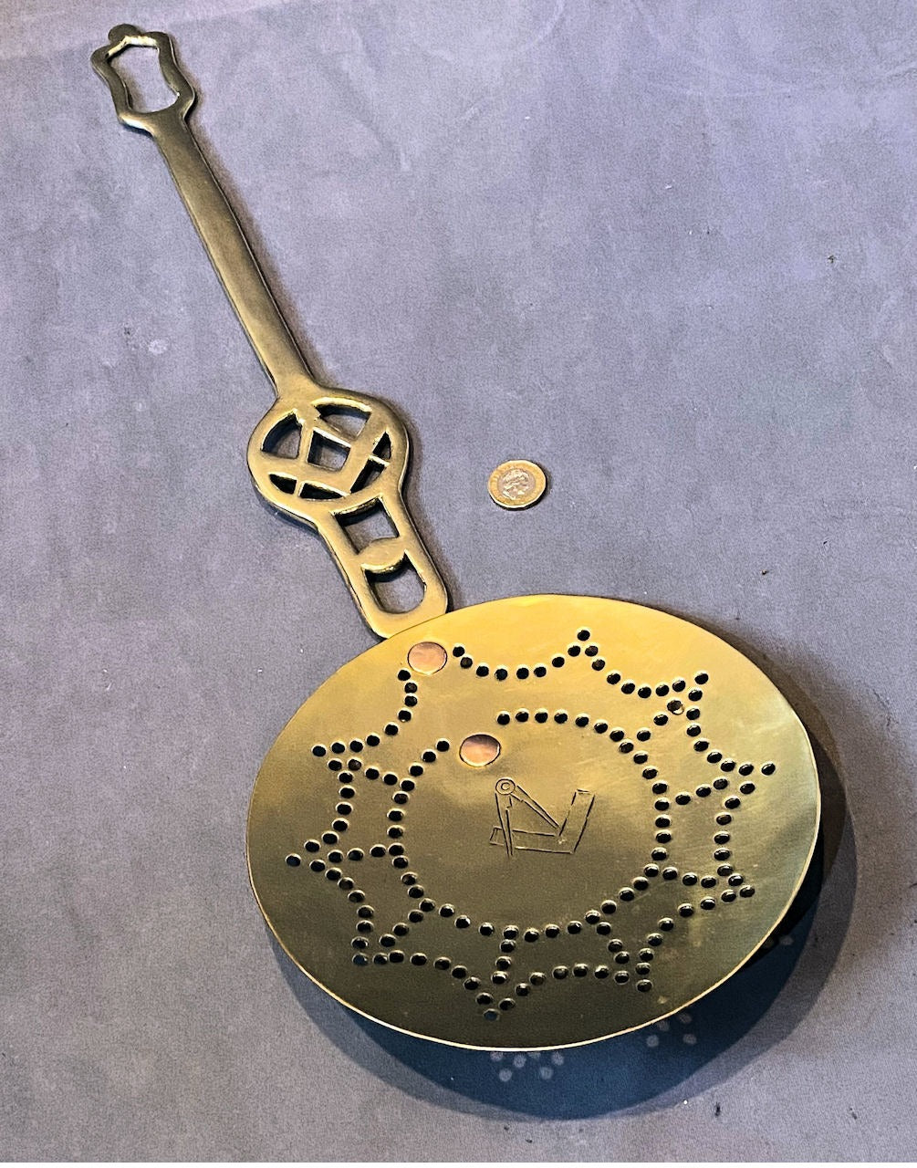 Masonic Brass Skimmer — Brass, 1920's