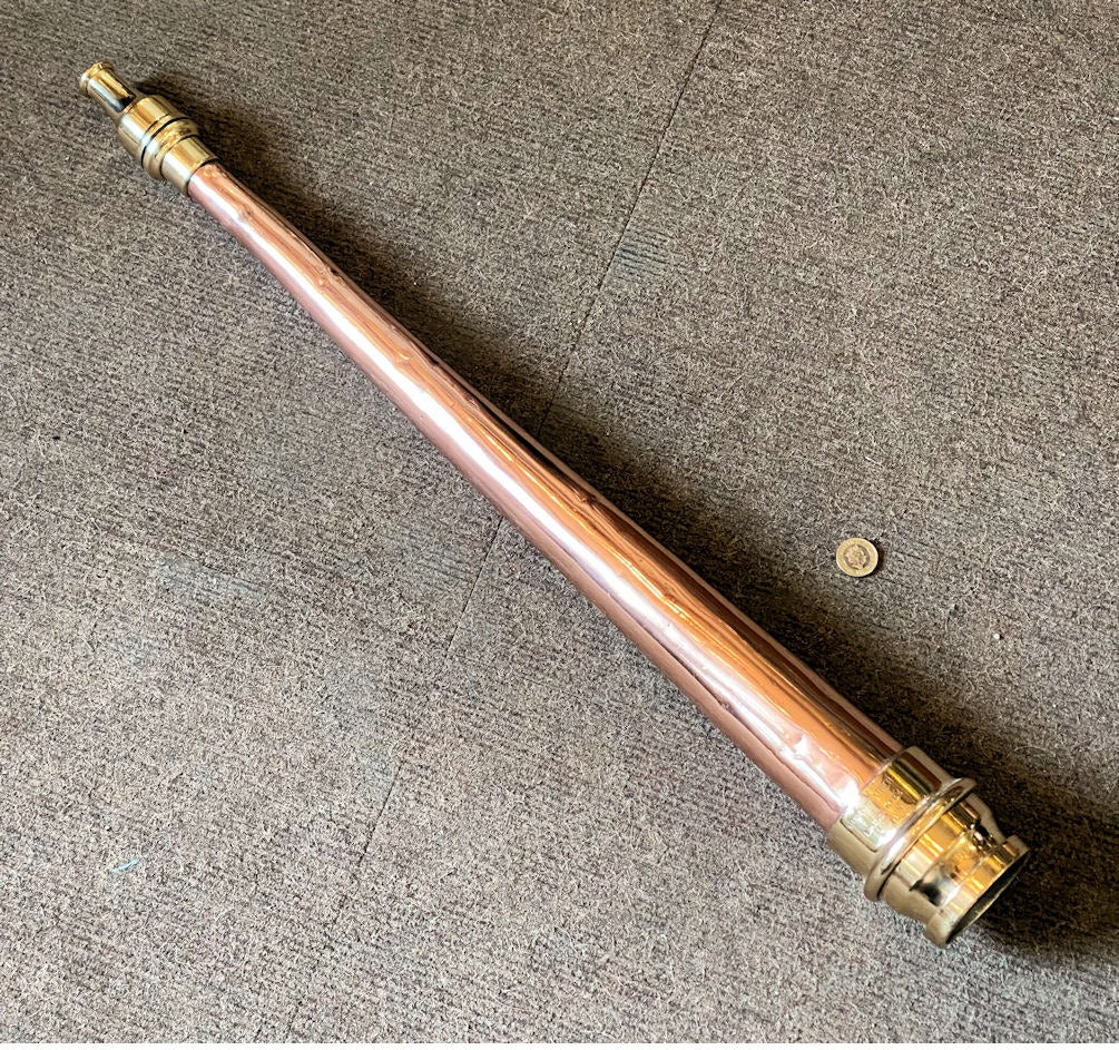 Merryweather Copper Fire Hose Branch — Copper, late 19th century