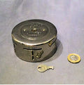 Midland Bank Money Box with Key — Chrome, 1921