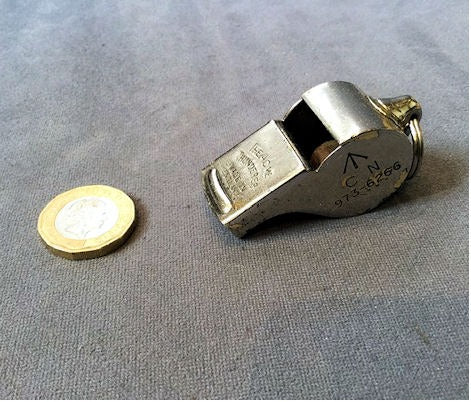 Military Whistle — Chrome, 1930's