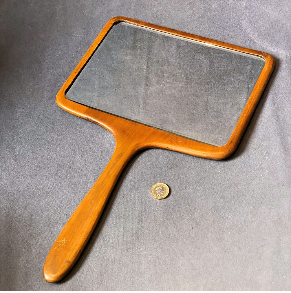 Milliners Hand Mirror — Glass, late 19th century
