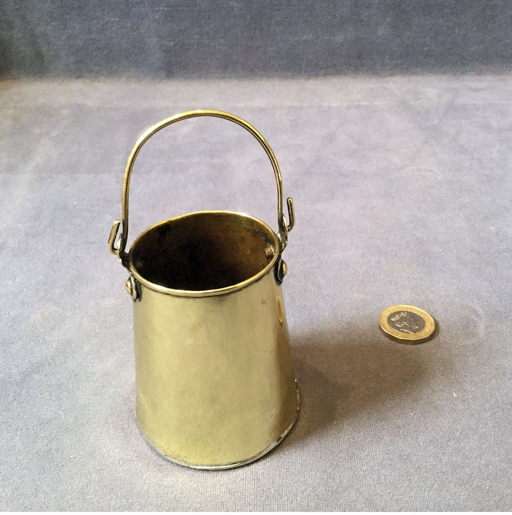 Mini Brass Dairy Pail — Brass
