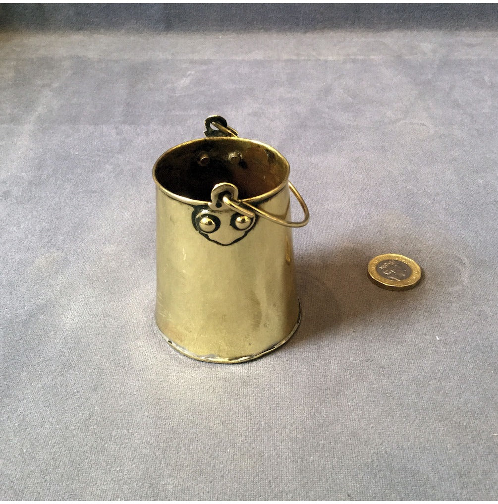Mini Brass Dairy Pail — view 2