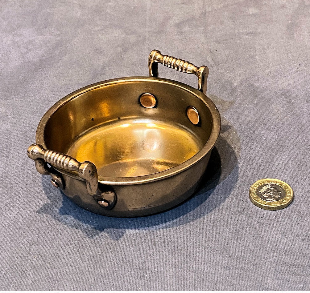 Miniature Brass Preserve Pan — Brass, late 19th century