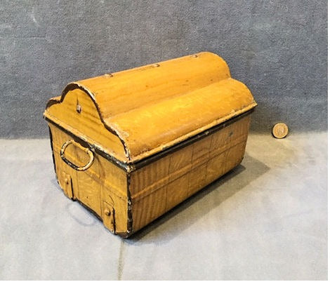 Miniature Tin Trunk — late 19th century