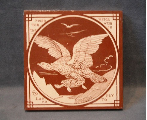 Minton Aesop's Fables Tile — late 19th century