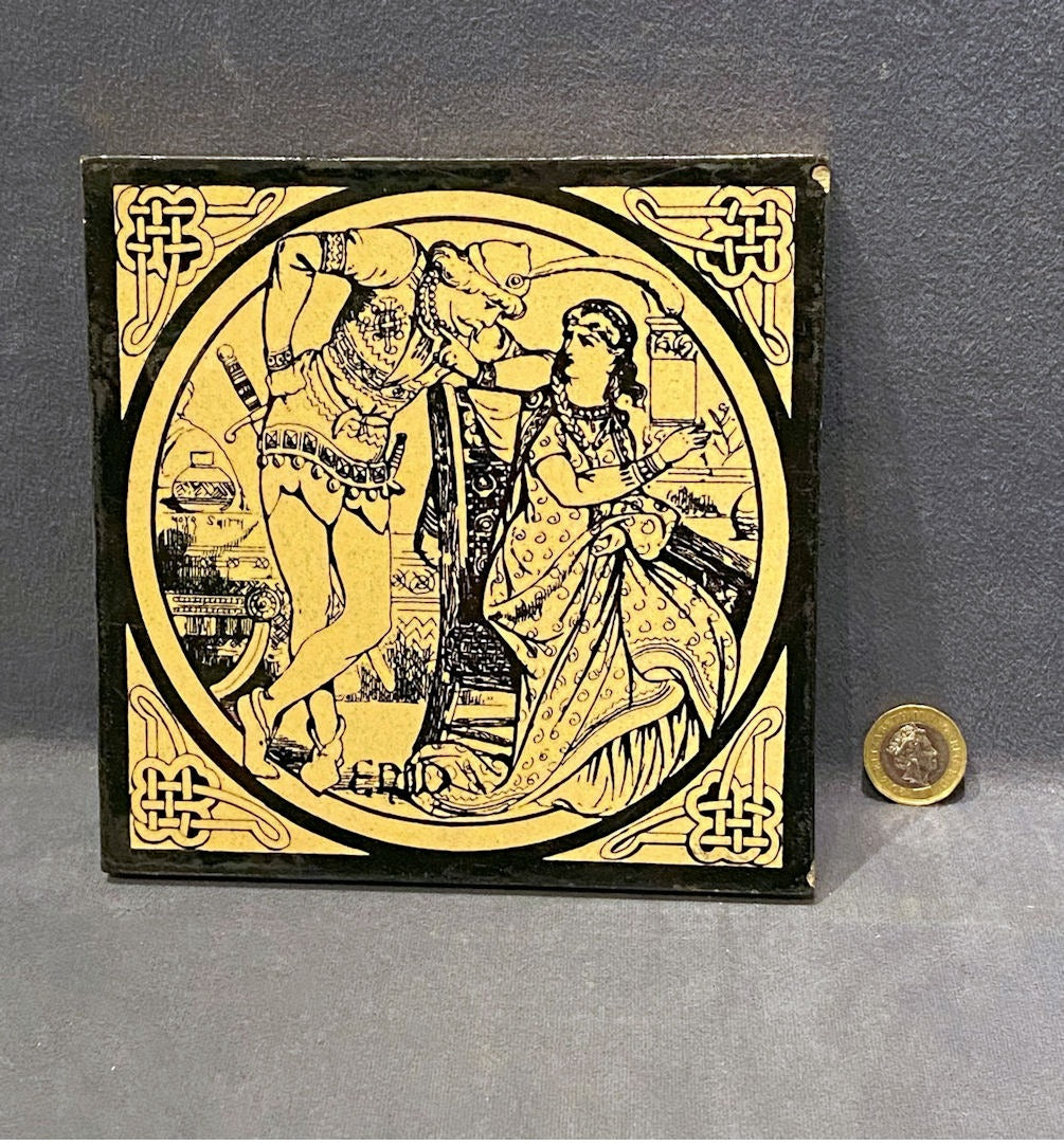 Minton Pictorial Tile — late 19th century