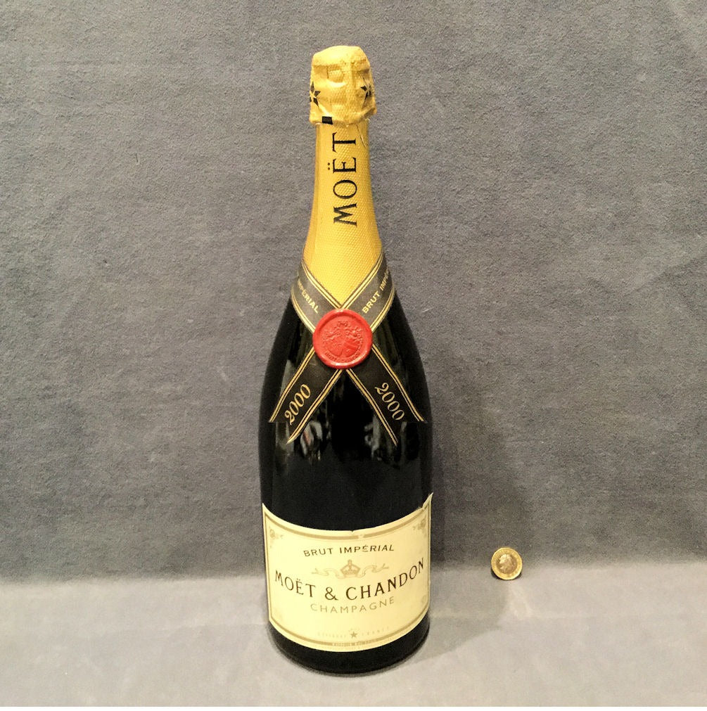 Moet Chandon Empty Millennium Bottle — 2000