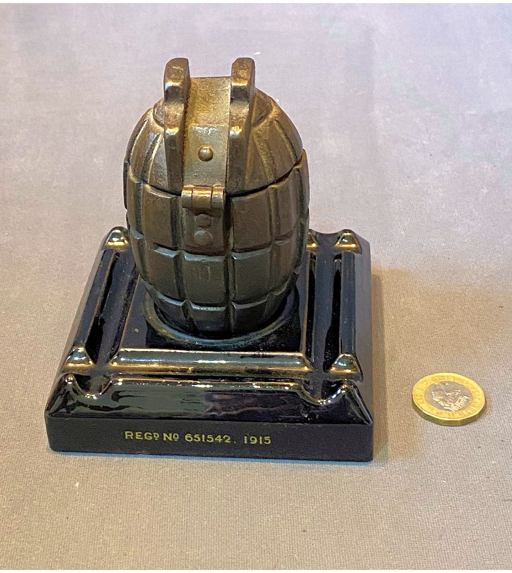 Mounted Hand Grenade Inkwell — view 2