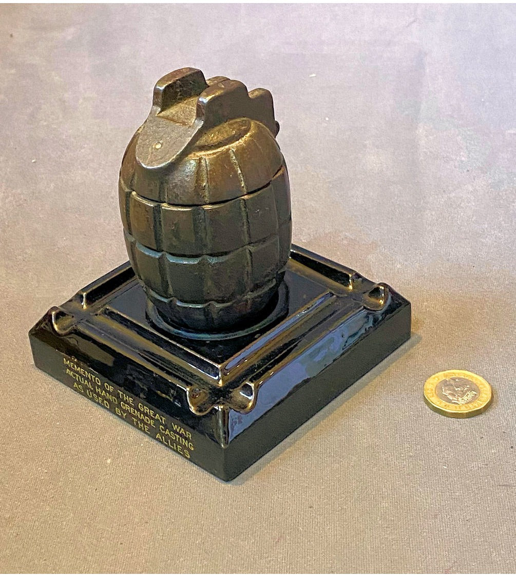 Mounted Hand Grenade Inkwell — view 4
