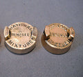 National Benzole Petrol Can Brass Cap, 2 available — Brass, 1940's