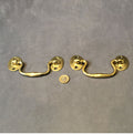 Near Pair of Brass Drawer Handles — Brass, late 19th century