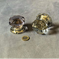 Near Pair of Glass Door Handles — Glass, 1920's