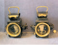 Near Pair of Millers Oil Motor Vehicle Lights — Brass, 1920's