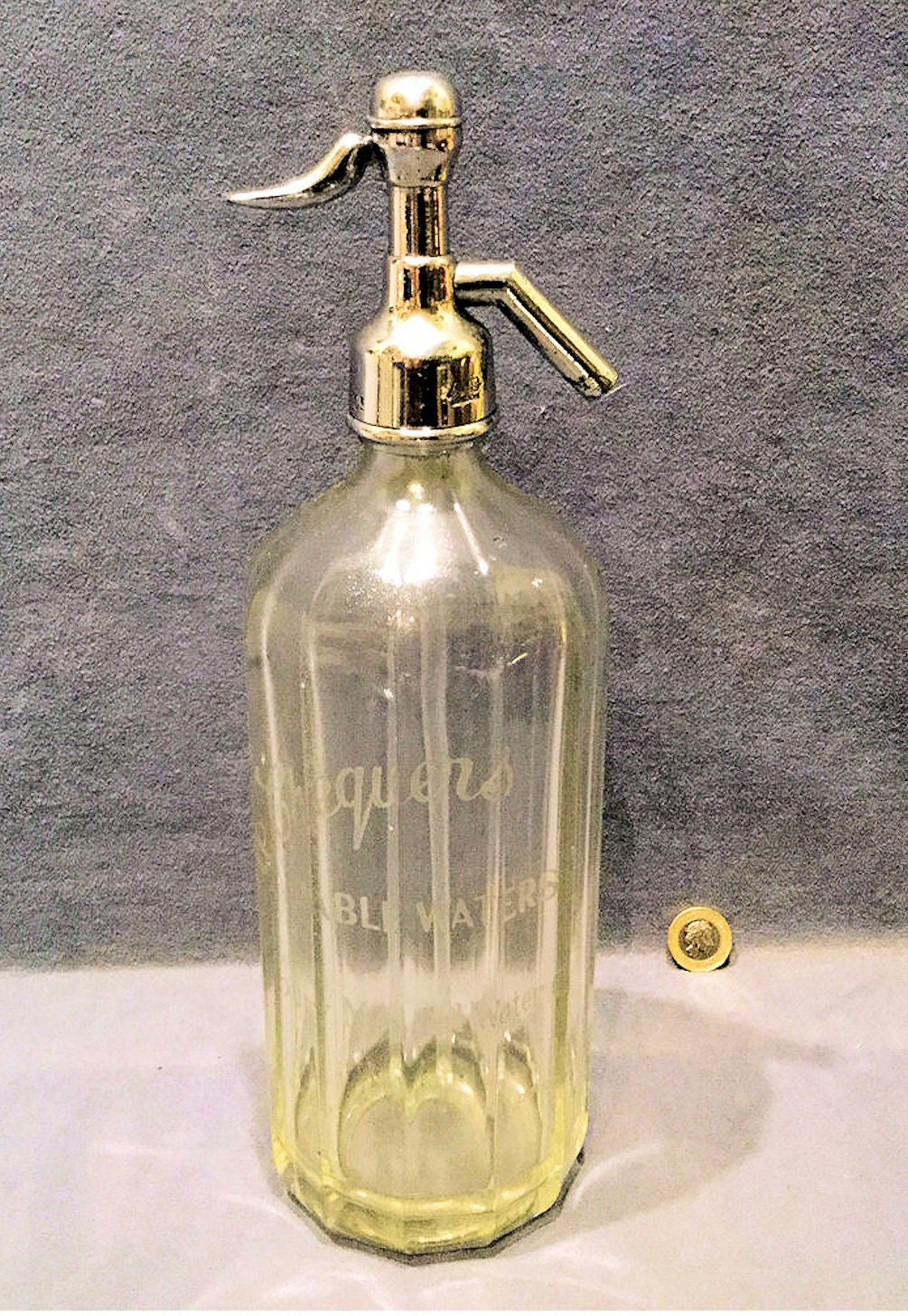 Newbury Glass Soda Syphon — Glass, 1920's