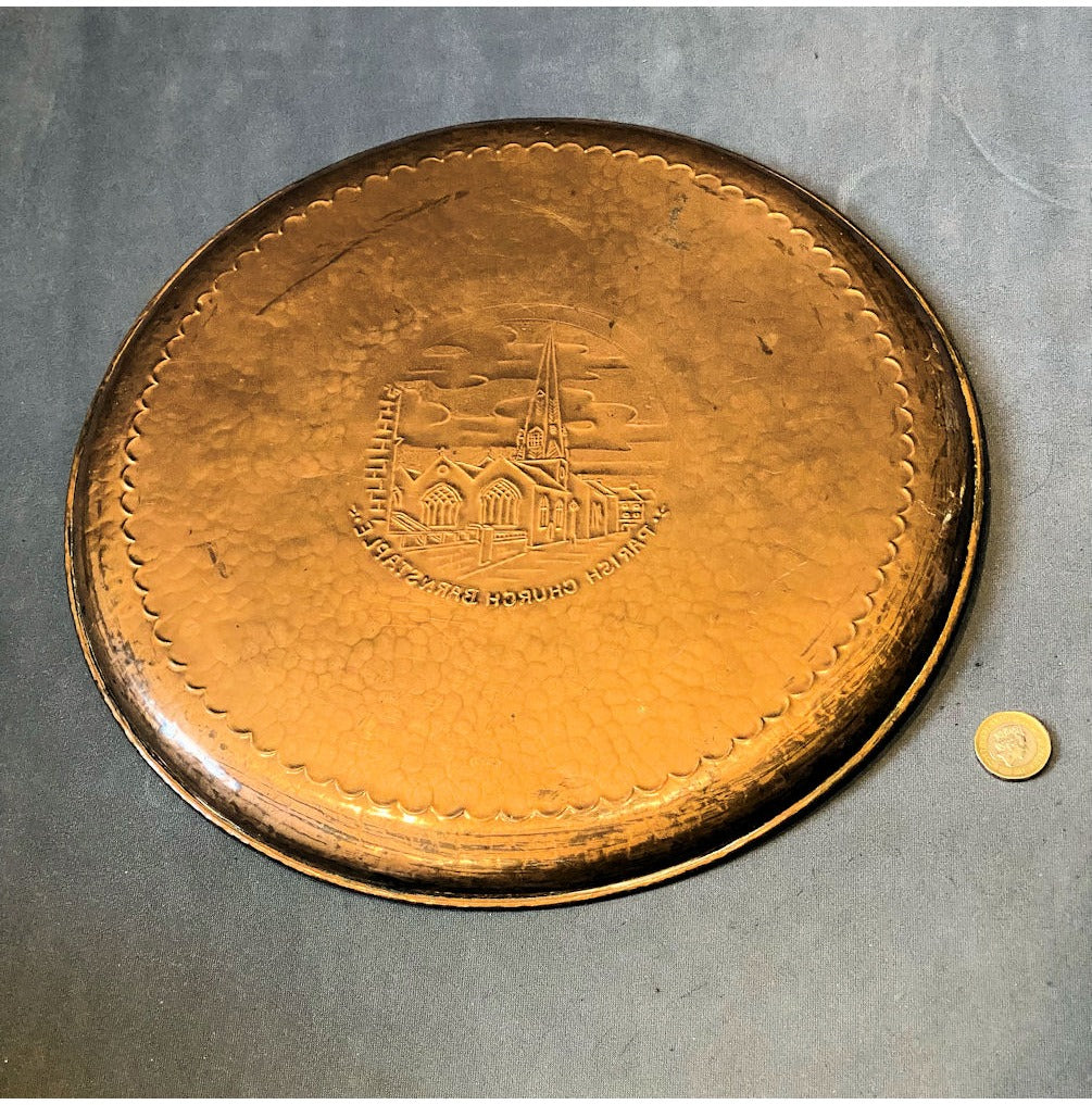 Newlyn Circular Copper Tray Barnstable — view 2