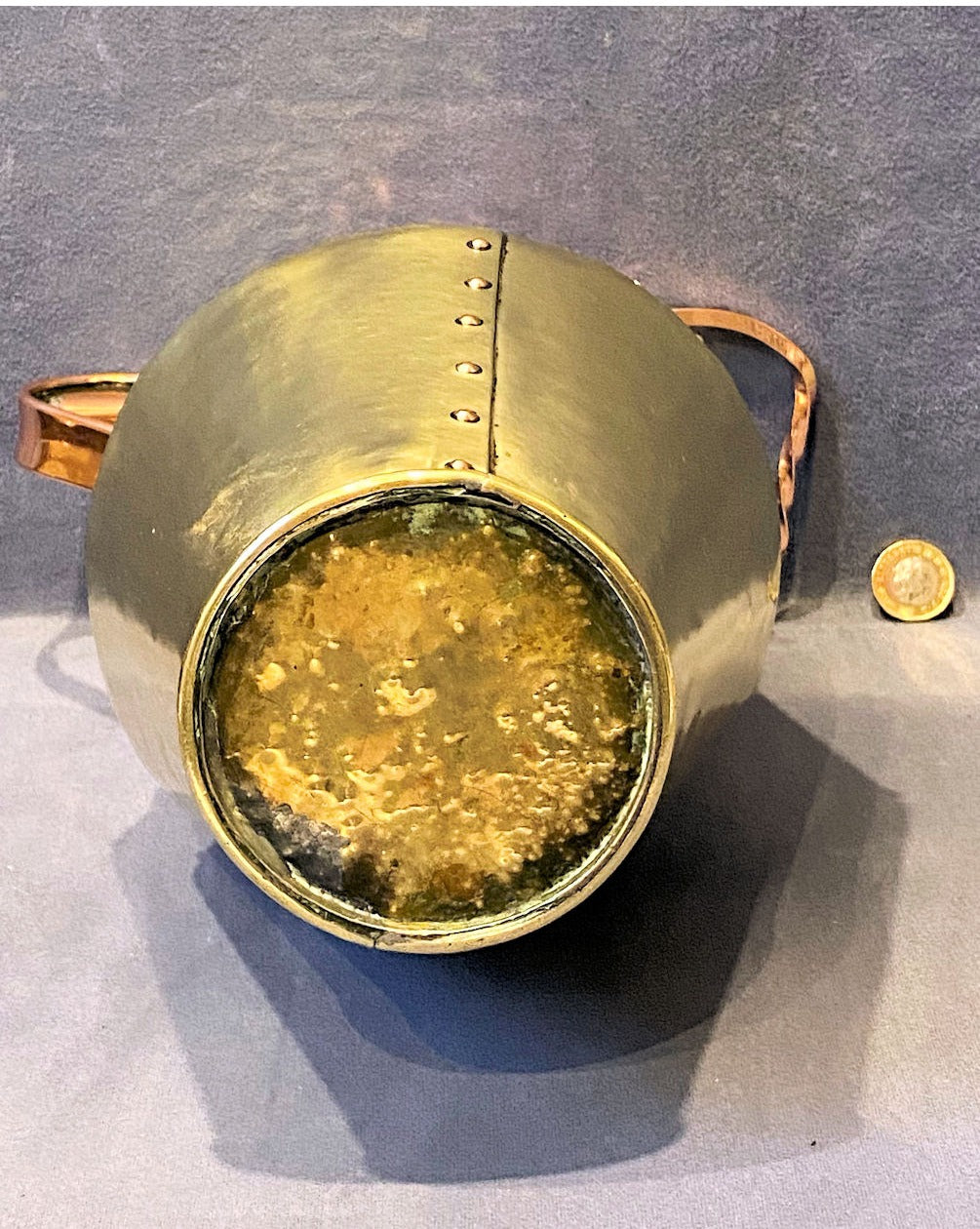 Newton School of Metalwork Copper & Brass Hot Water Jug — view 5