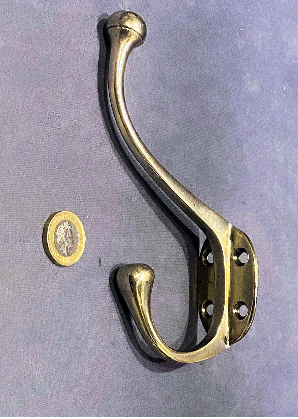 Nickel Hat and Coat Hook — Nickel, late 19th century