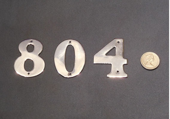 Nickel House Numbers — Nickel, 1920's