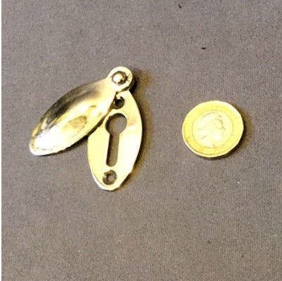 Nickel Keyhole with Cover — view 2