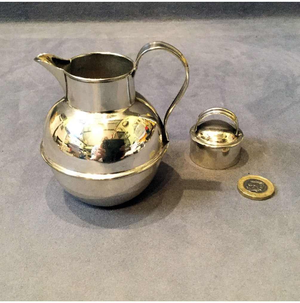Nickel Plated Guernsey Milk Jug — view 2