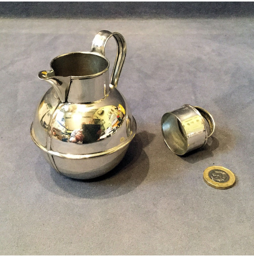 Nickel Plated Guernsey Milk Jug — view 3