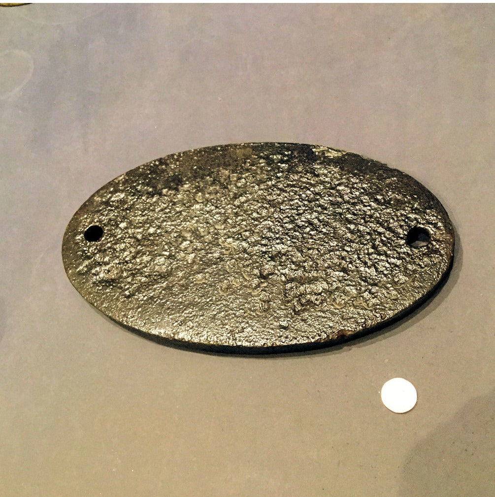 No 59 Cast Iron Plaque — view 2