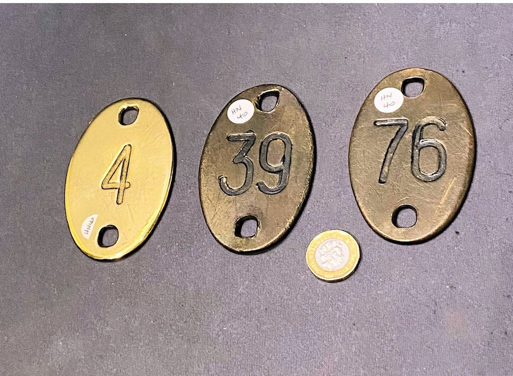 Numbered Brass Discs, 4 available — view 2
