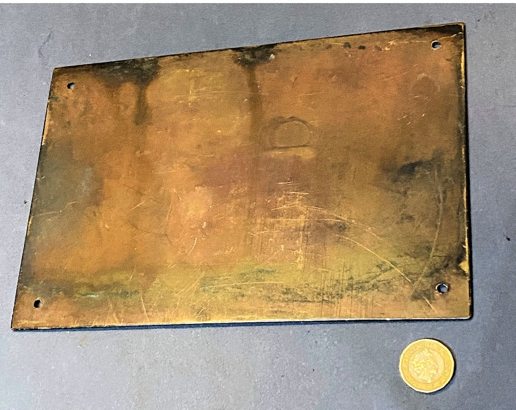 Nurse Bendell Brass Nameplate — view 2