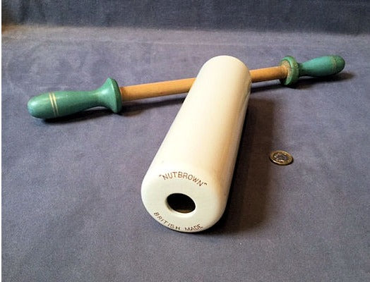 Nutbrown Ceramic Rolling Pin — view 3