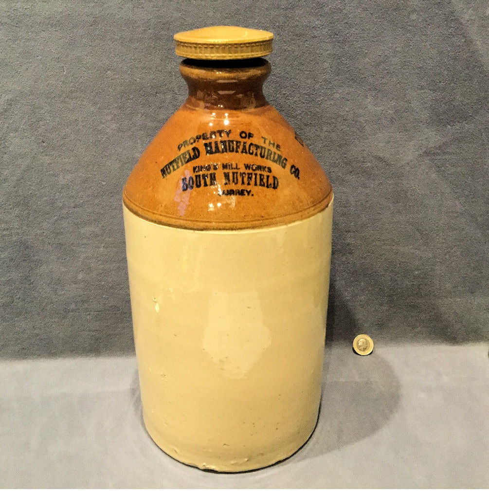 Nutfield Manufacturer Co Stoneware Flagon — Stoneware, 1920's