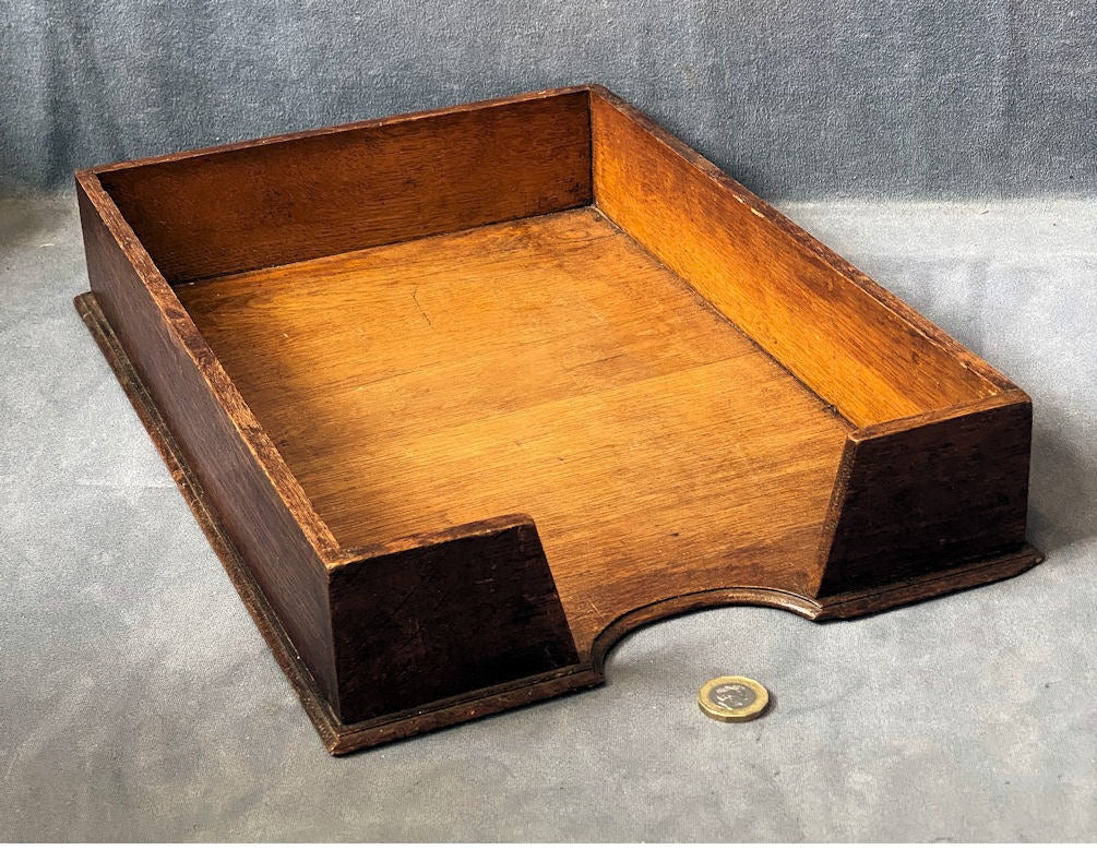 Oak Filing Tray — Oak, 1920's
