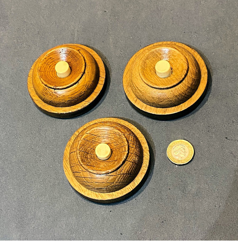Oak Interior Electric Bell Push, 3 matching available — Oak, 1920's