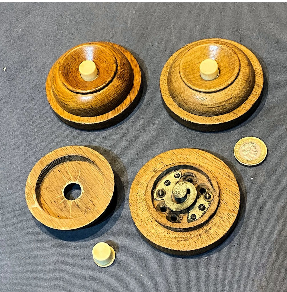 Oak Interior Electric Bell Push, 3 matching available — view 3