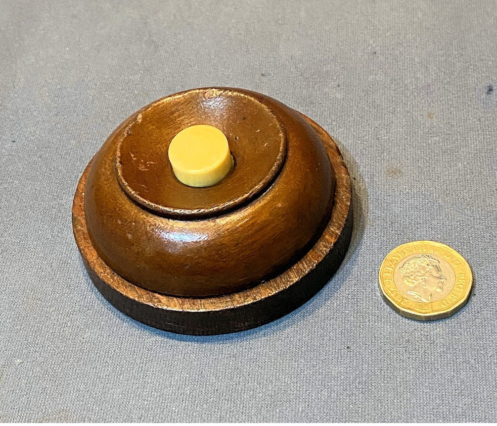 Oak Interior Electric Bell Push — Oak, 1920's