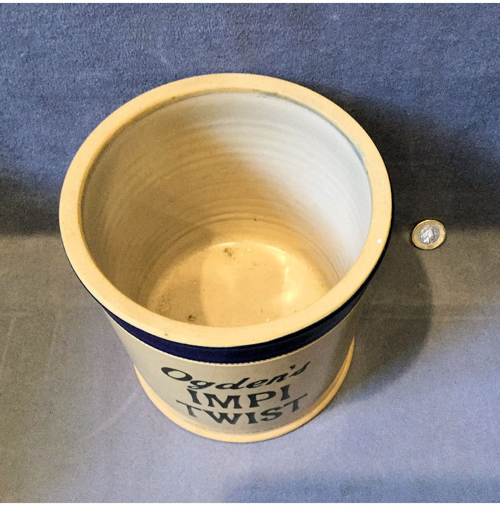 Ogdens Stoneware Tobacco Jar — view 3
