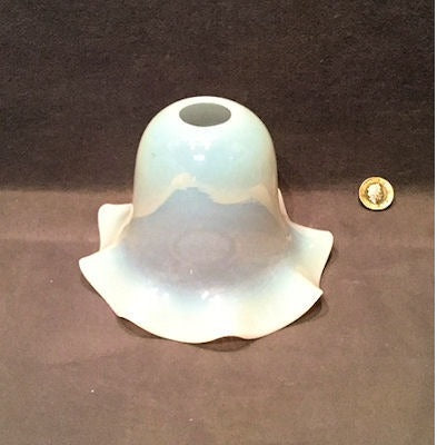 Opaline Electric Light Shade — Glass, 1920's