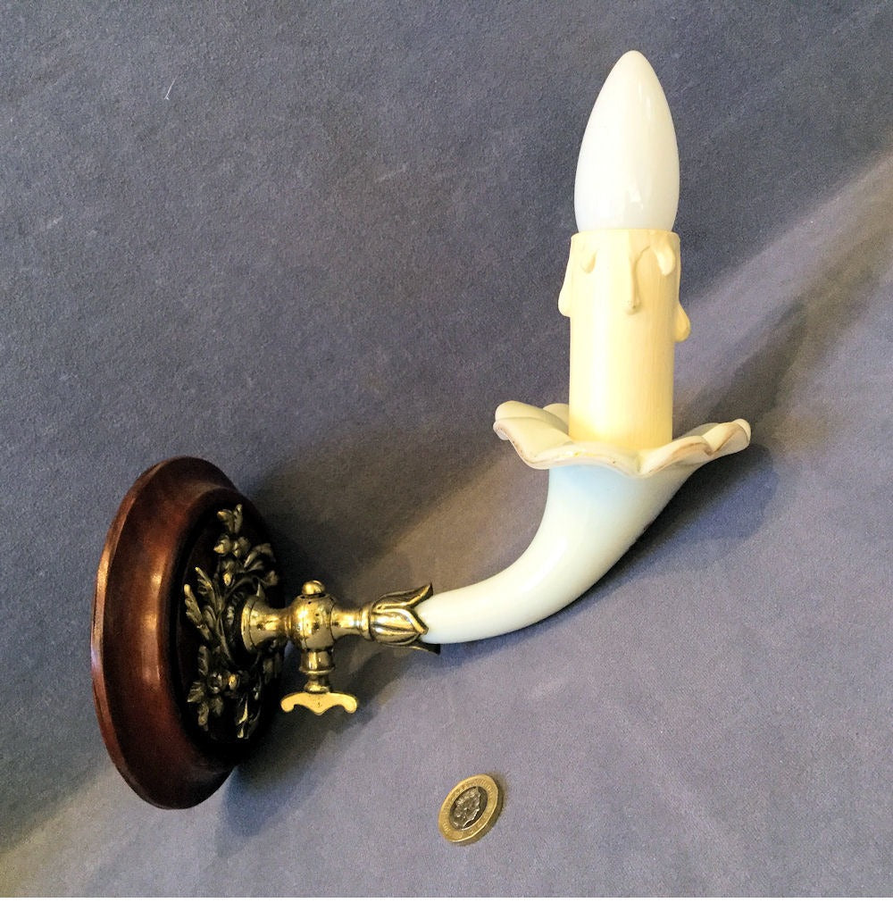 Opaline Glass Electric Light — Glass, mid 19th century