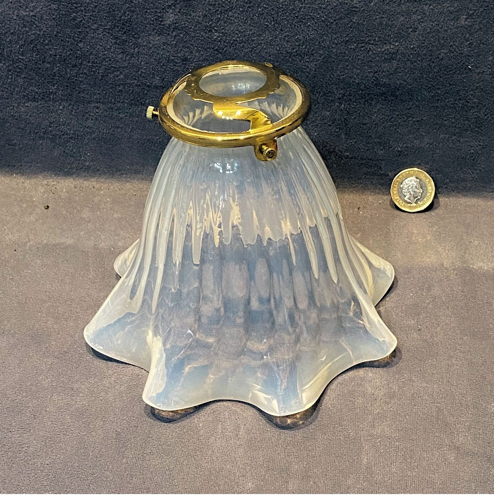 Opaline Glass Lamp Shade — Glass, late 19th century