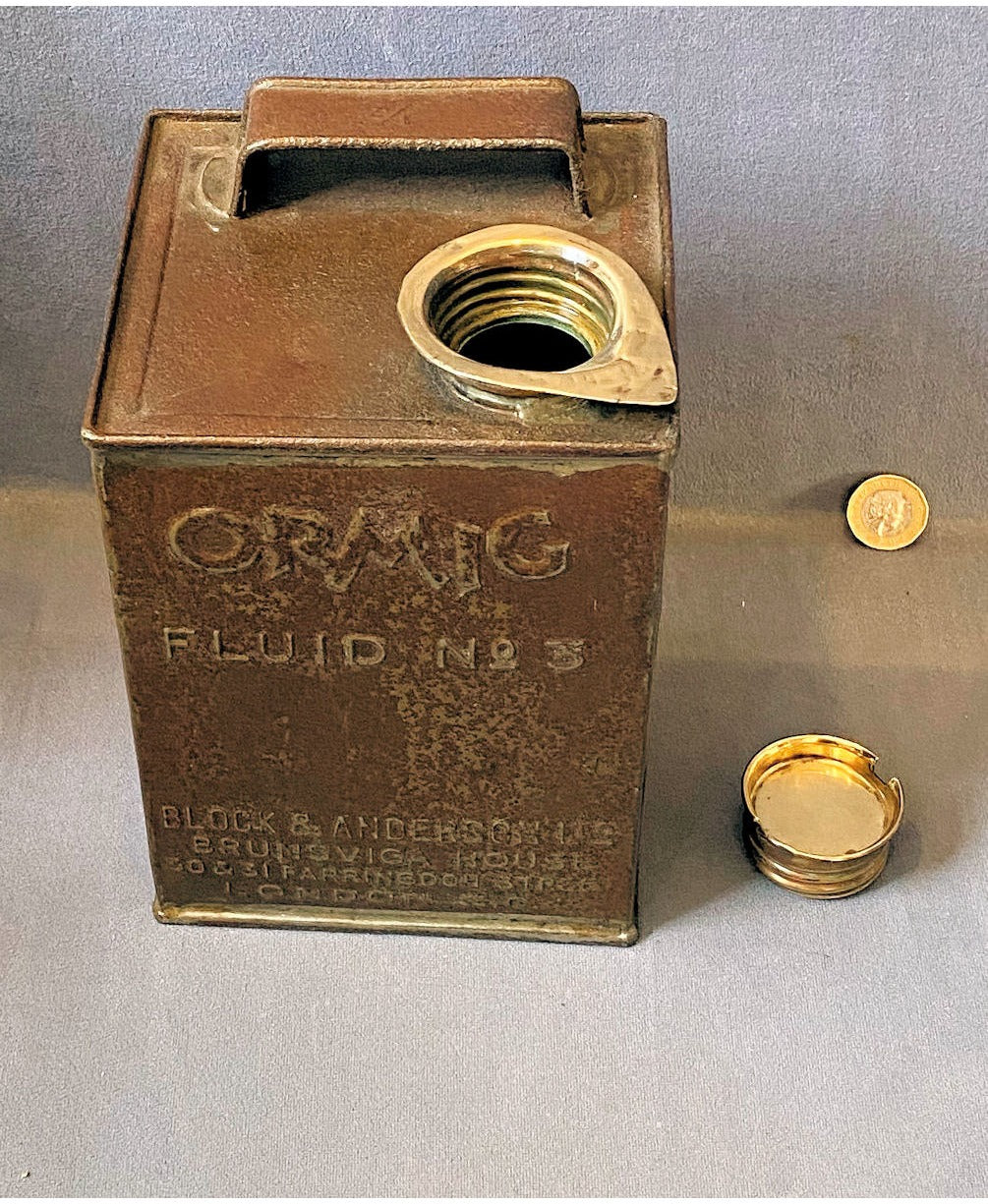 Ormic Fluid No 3 Tin Container — view 3