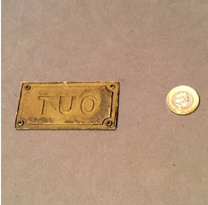 Out Brass Plaque, 3 available — view 2